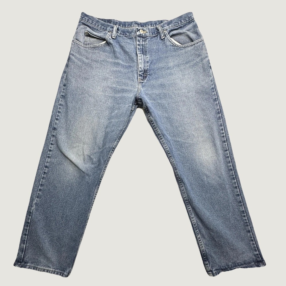 Vintage Wrangler Jeans Mens 38x30 Blue Authentic Straight Leg Denim 97601DR